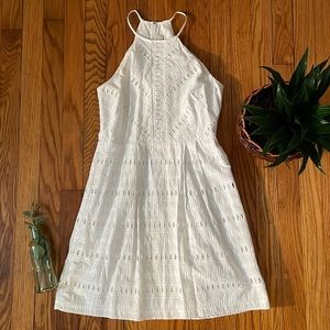 Strappy Halter, White Dress By Loft.